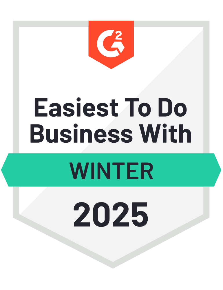 G2 Easiest To Do Business With award for AI Chatbots